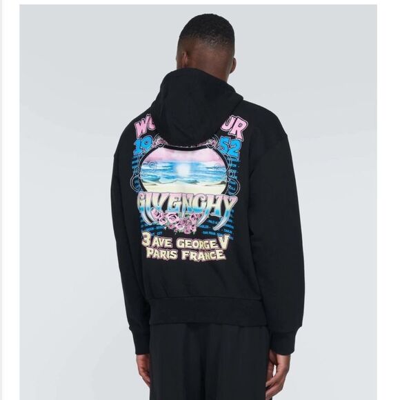 NWT Givenchy Givenchy World Tour cotton fleece hoodie small - Picture 2 of 9